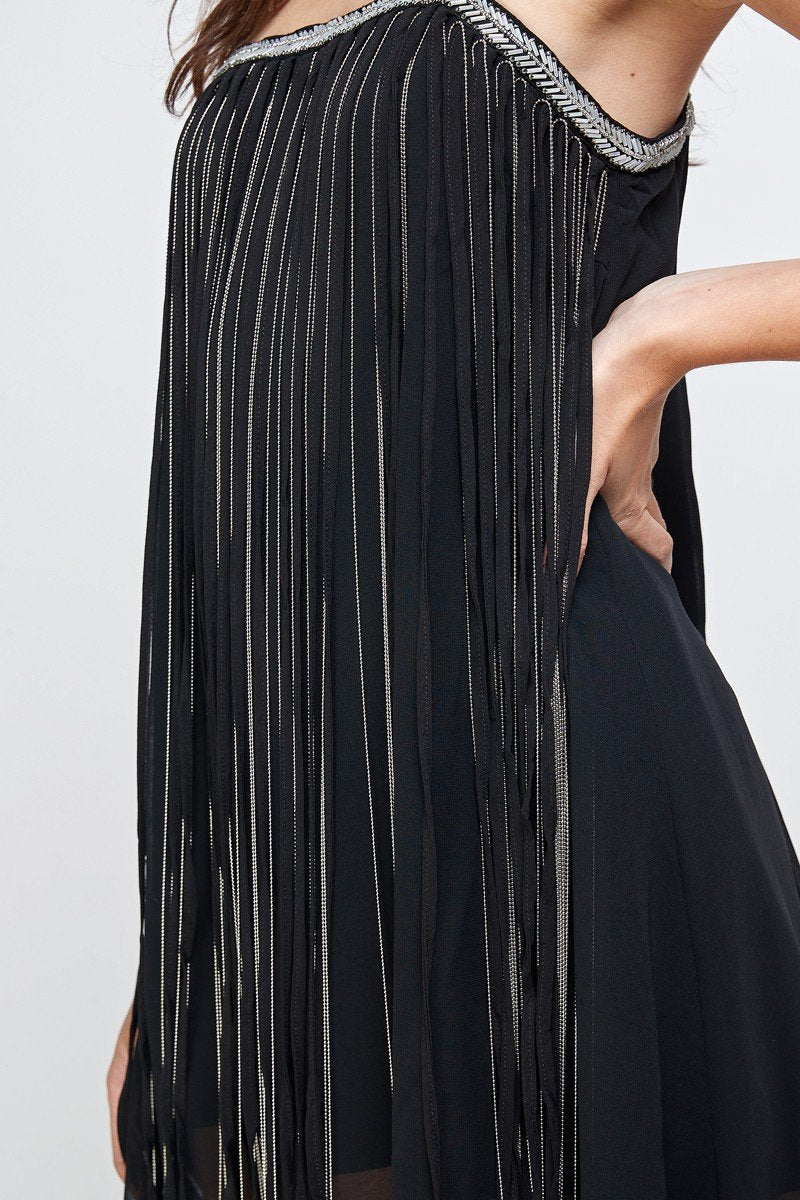 Micro Chain Fringe Dress