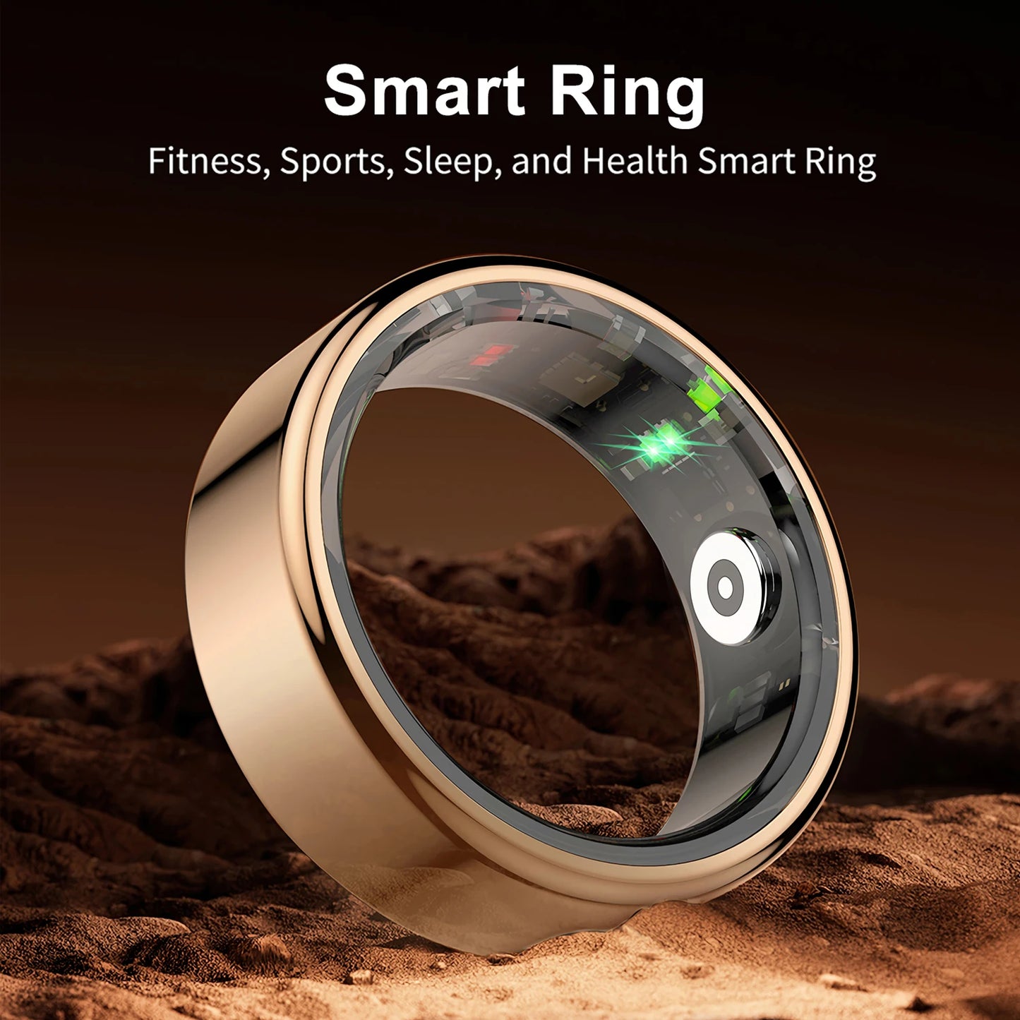 New R02 Smart Ring IP68 Waterproof Blood Pressure Oxygen Sleep Heart