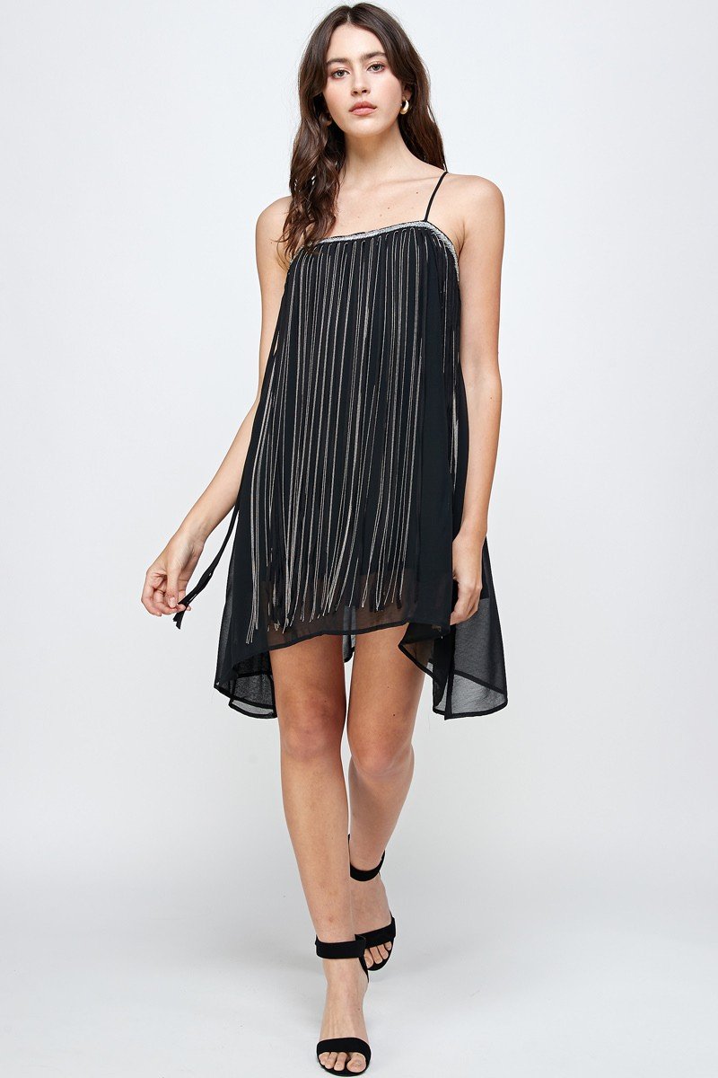 Micro Chain Fringe Dress