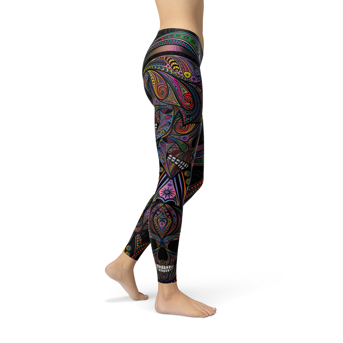 Womens Sugar Skull Leggings