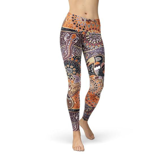 Womens Aboriginal Dreamtime Leggings